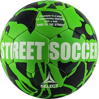 Мяч футбольный Select Street Soccer 813120-444, зеленый, размер 5