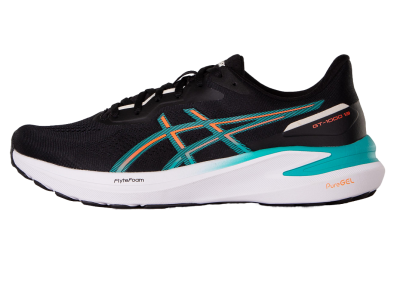 Кроссовки мужские для бега ASICS GT-1000 13GTX, артикул 1011B858-005, цвет черный/зеленый в Магазине Спорт - Пермь
