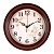 Часы настенные 2121-007 коричневый корпус Розы в магазине Спорт - Пермь