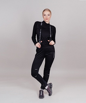 Разминочные женские брюки NORDSKI Premium Black (NSW442100) в Магазине Спорт - Пермь