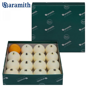Комплект шаров Aramith Premier Pyramid 60,3мм желтый биток