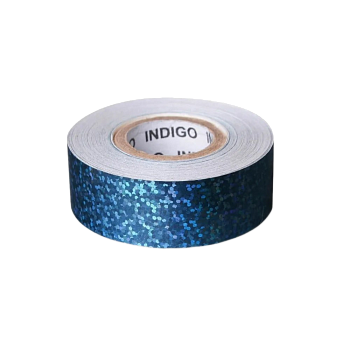 Обмотка для обруча на подкладке INDIGO Crystal IN139, синяя