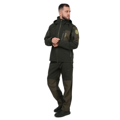 Костюм мужской Aquatic K-16TX (soft shell), цвет темный хаки