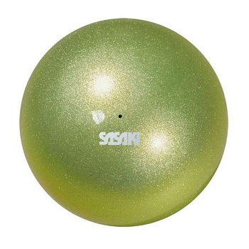 Мяч для художественной гимнастики Sasaki M-207-F Металлик, OLGD - оливковое золото
