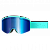 Маска горнолыжная LOSRAKETOS ATOM MAGNET, цвет BLUE CHROM 22001 в магазине Спорт - Пермь