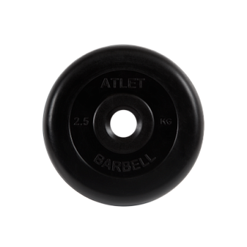 Диск обрезиненный Atlet, 31 мм, вес 2,5 кг MB Barbell в Магазине Спорт - Пермь