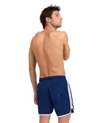 Шорты для плавания и пляжа Arena ICONS TEAM STRIPE BOXER 4407 770,цвет  Navy-white в магазине Спорт - Пермь