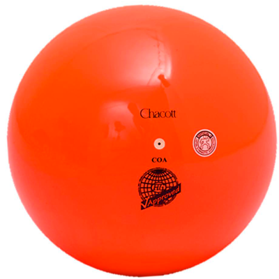 Мяч для художественной гимнастики CHACOTT 3015030001-58, цвет 083 оранжевый 18,5см