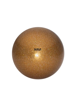 Мяч для художественной гимнастики Соло глиттер «Золотая корица» BGEM-16