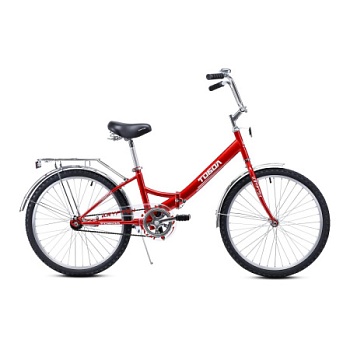 Велосипед складной 24" рама 14" 1 скорость KRYPTON ТОБОЛ красный