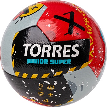 Мяч футбольный TORRES Junior-4 Super, размер 4, для детей, F323304