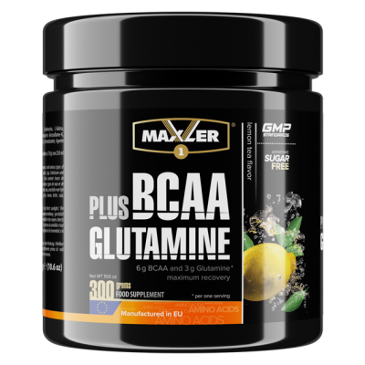 Maxler BCAA + Glutamine, банка 300 грамм в магазине Спорт - Пермь