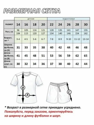 Форма футбольная детская Неймар № 10, синяя