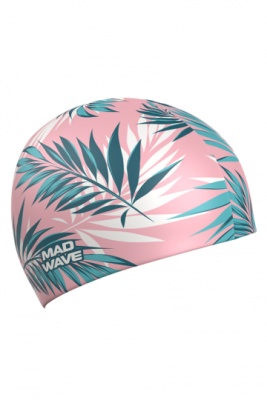 Шапочка для плавания силиконовая Mad WaveFoliage big, M0554 28 0 00W, Foliage big Pink в магазине Спорт - Пермь