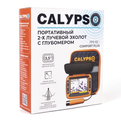 Эхолот CALYPSO FFS-02 comfort 2х-лучевой с глубомером