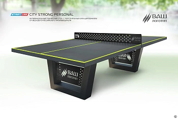 Теннисный стол антивандальный Start Line City Strong Personal Outdoor, всепогодный, цвет графит/черный