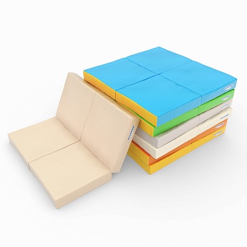 Мат (Мягкий щит) РОМАНА 1000*1000*100, в 4 сложения, 5.096.10 в Магазине Спорт - Пермь