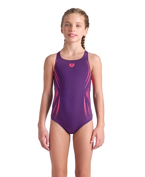 Купальник детский Arena POSEIDONIA SWIM PRO JR, 009005 990, plum-bright coral в магазине Спорт - Пермь
