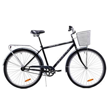Велосипед городской Krypton DACHA, 28", 1 скорость, (рама 19), черный