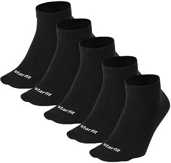 Носки спортивные Starfit Charge SCS2525PB, черный, 5 пар