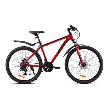 Велосипед COMIRON UNIVERSE 26", 21 скорость (рама 19), красно-черный