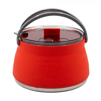 Чайник складной силиконовый Tramp 1л,  TRC-125